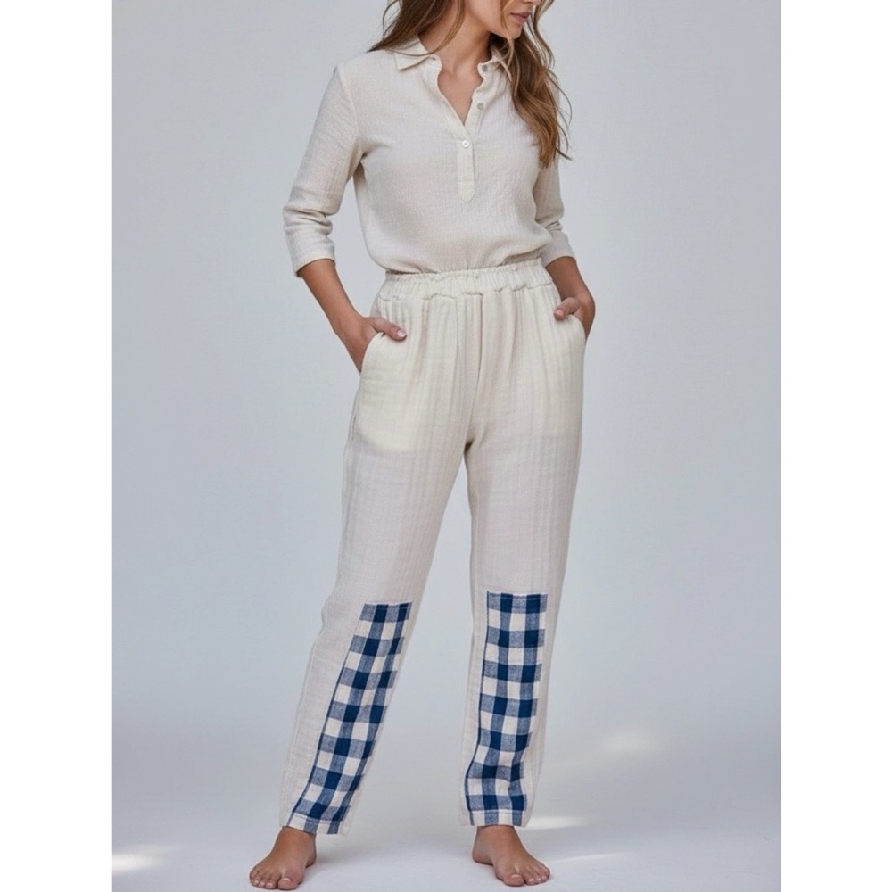 ATELIER DELPHINE Kiri Pants, Gingham Patch, XS